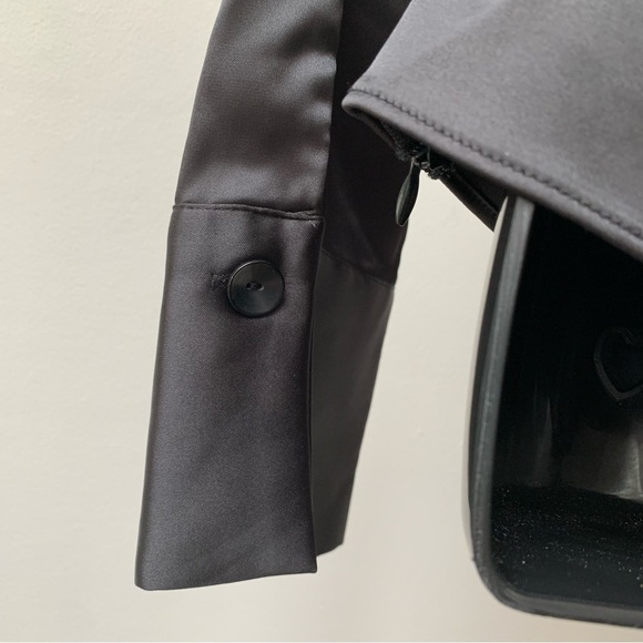 Zara black satin plunge blouse size small new - Picture 5 of 12